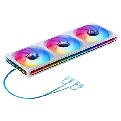 乔思伯联体12CM机箱风扇4面光效