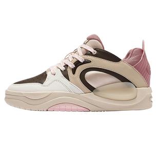 鸿星尔克女鞋高帮板鞋印象熊猫冬季新款鞋子厚底百搭休闲鞋运动鞋