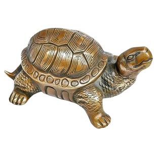 纯铜乌龟摆件铜龟客厅办公室镇宅金龟茶宠一对长寿小家居祝寿