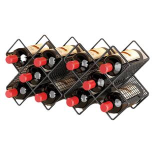 红酒新款架子家用摆件轻奢葡萄酒存放架托斜放展示架子酒柜置物架