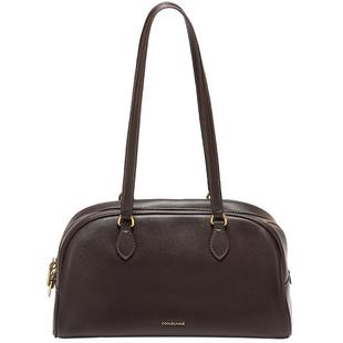 百丽包包女新款反绒麂皮通勤大号单肩保龄球波士顿包BL862DX5