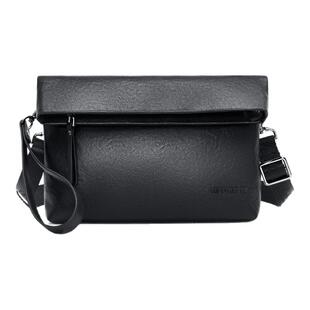 七匹狼商务真皮斜挎包男士2026新款大容量单肩包手机包通勤小挎包