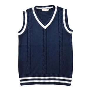 学院风毛衣背心针织马甲衬衫套装英伦初高中学生校服dk制服坎肩男