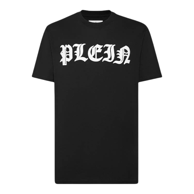 Philipp plein 2026年夏季男士上衣时尚圆领T恤黑色白色简约短袖