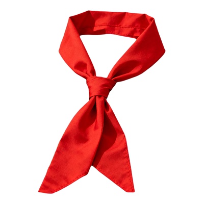 纯棉不掉色透气红领巾小学生用