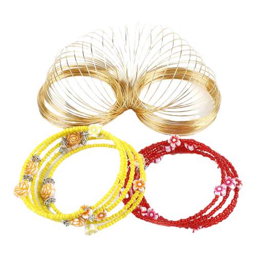 弹力记忆钢圈钢丝圈 手工diy材料环线手镯圈项圈手链穿串珠子配件