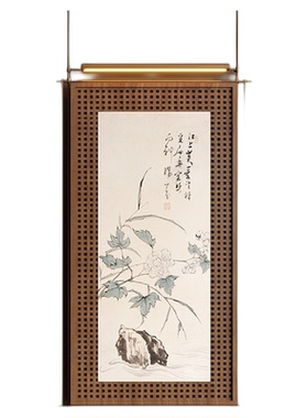 新中式金属装饰画玄关美容院KTV