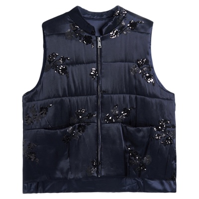 TOFOD 万物生 100羊驼绒 B**C重工珠片新中式马褂设计感调性马甲