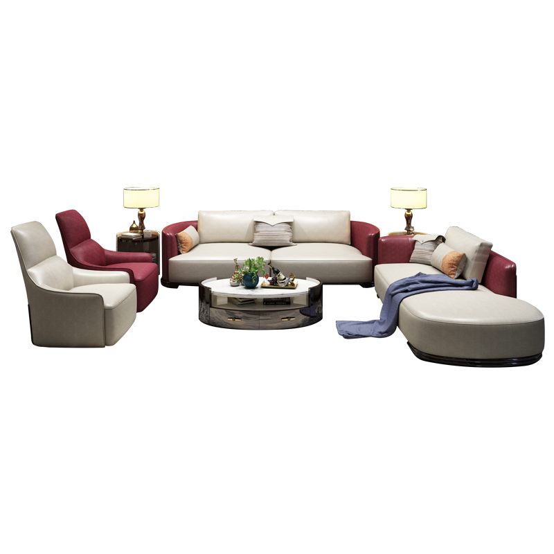 后现代意式轻奢简欧客厅真皮沙发口碑评测啥样?老铁诉说使用全过程