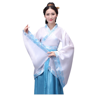 汉服女装新款汉服嫦娥仙女服装汉服民族服装女古装曲裾演出服装