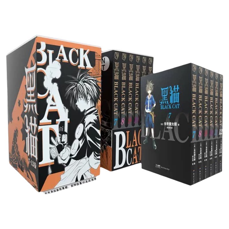 【赠折页卡+明信片】《黑猫》全套1-12册 爱藏版 矢吹健太朗作品 blackcat 周刊少年jump 简体中文版黑猫奇幻热血冒险漫画正版书籍
