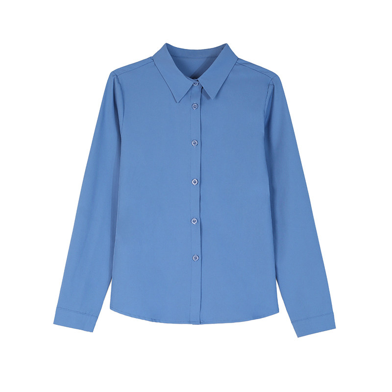 衬衫女士长袖2025春秋新款女装显瘦雪纺上衣妈妈气质大码职业衬衣