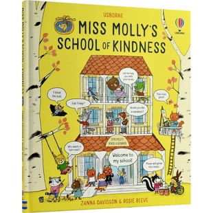Usborne Miss Molly's School of Kindness 莫莉小姐的礼仪学校 幼儿行为教育 礼仪培养绘本 交友 亲子读物 英文原版进口儿童图书