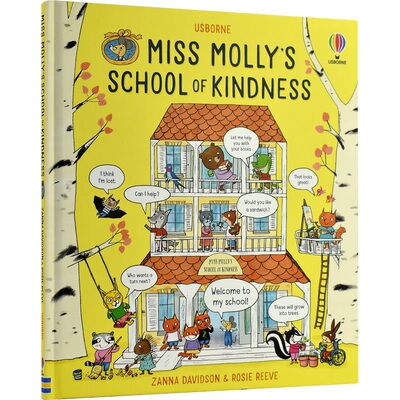 Usborne Miss Molly's School of Kindness 莫莉小姐的礼仪学校 幼儿行为教育 礼仪培养绘本 交友 亲子读物 英文原版进口儿童图书