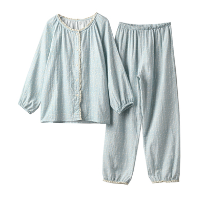 40支双层纱布碎花家居服睡衣套装