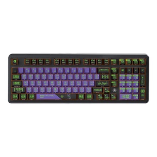 黑爵AK980max初号机联名eva磁轴机械键盘电竞游戏单模有线键盘