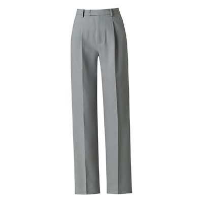 垂坠感高腰西装裤可机洗精纺羊毛