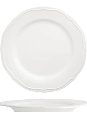 白色盘子陶瓷菜盘家用餐厅椭圆形牛排甜汤蛋糕盘鱼盘北欧简约创意