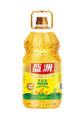 盛洲压榨玉米油5L物理压榨