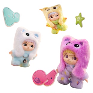 明星同款 哇库库WAKUKU立刻开挂吧系列盲盒毛绒挂件迷你三代搪胶