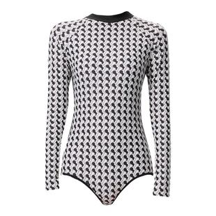 潜水服女连体长袖冲浪服浮潜服水母衣学生保守温泉防晒游泳衣户外