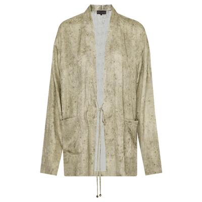 侘寂风花萝提花炒色新中式外套