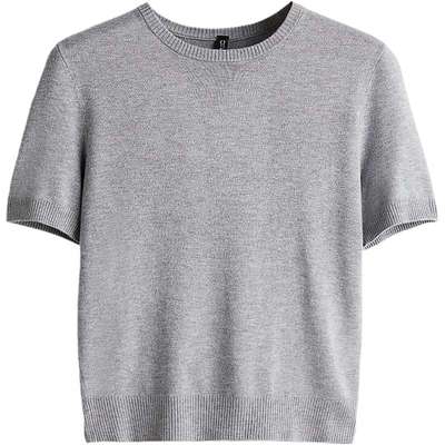 HM冬季女装时尚休闲柔软细密针织T恤1232470