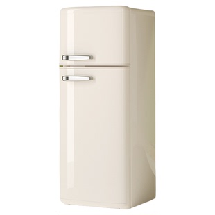 复古冰箱家用小型网红高颜值静音一级能效冷藏冷冻小冰箱双开门