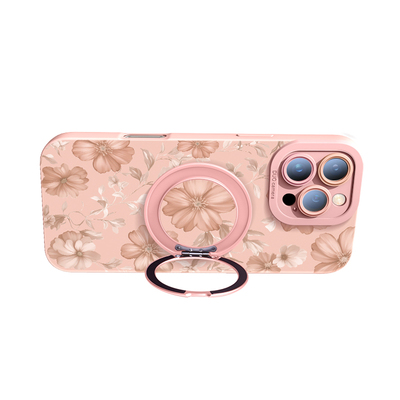 花草枝蔓适用苹果手机壳磁吸支架