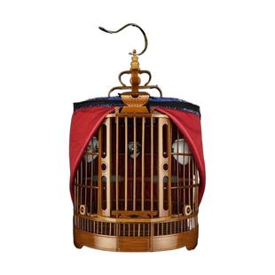 贵州凯里画眉笼复古款手工精品竹制鸟笼大号八哥鹩哥画眉鸟笼子