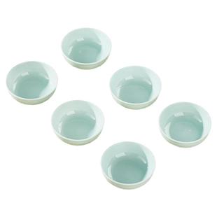 味碟家用饺子蘸料碟骨瓷高级青瓷圆形小盘子酒店餐厅小凉菜碟餐具