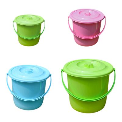塑料小水桶加厚带盖儿童玩水沙滩