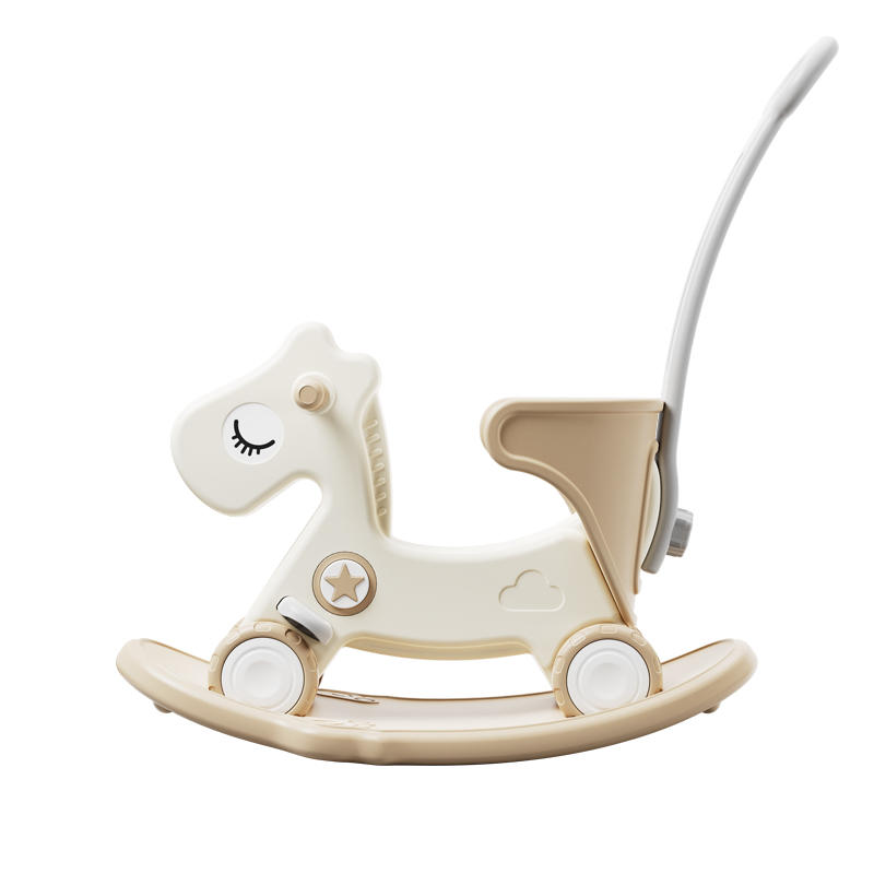 哈比树儿童摇马宝宝摇摇马婴儿木马周岁礼物二合一两用溜溜车玩具