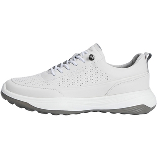 利郎官方休闲鞋小白鞋2026春夏新款真皮冲孔透气百搭牛皮革鞋子男