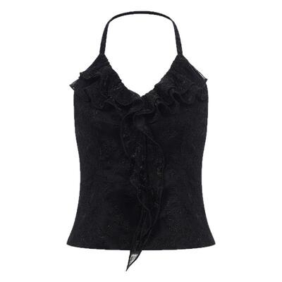 荷叶边吊带背心antiform摩登