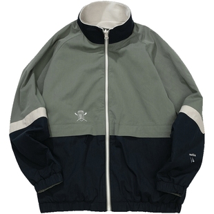 【官方正品】nautica白帆日系中性复古拼色两面穿夹克外套JW4436
