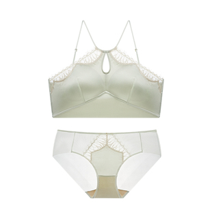 里性 LIVARY MIO 半夏真丝背心蕾丝拼接内衣可外穿短吊带文胸