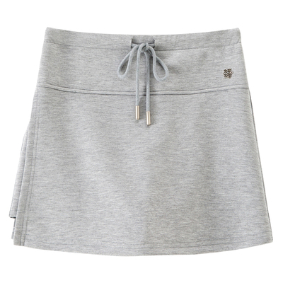 BANANA BABY2025年新款miu系运动风抽绳A字短裤裙女开叉半身裙