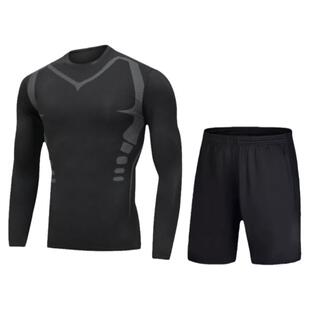 大码健身服300斤胖子加肥跑步运动服套装男减肥篮球肥佬速干衣春