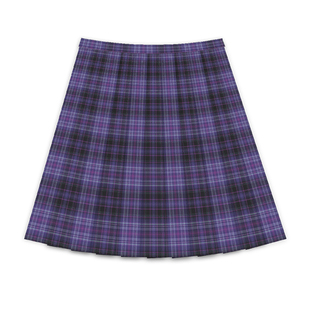 沈星回 星星同款【黑炎骑士#黑魔导士】JK制服正版闪亮线黑紫格裙