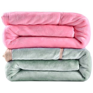 法兰绒毛毯被子冬款单人双人珊瑚绒午睡毯铺床毛毯学生宿舍专用