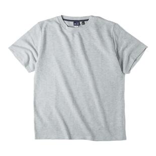 马登工装 美式复古250g重磅华夫格圆领针织短袖T恤男夏季半袖体恤