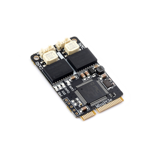 微雪 2路MiniPCIe CAN接口卡USB转CAN转接板CAN总线协议电气隔离