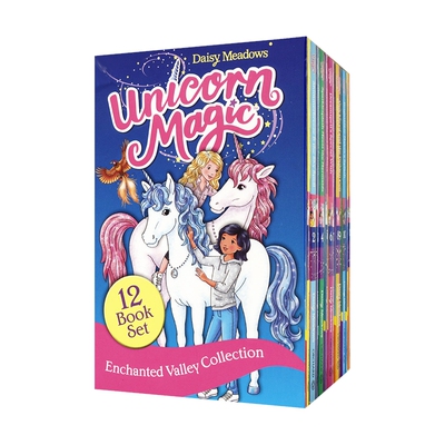 Unicorn Magic 12 Books 魔法独角兽12册盒装 儿童英语初级章节书 Rainbow Magic彩虹魔法仙子姊妹篇 英文原版进口图书
