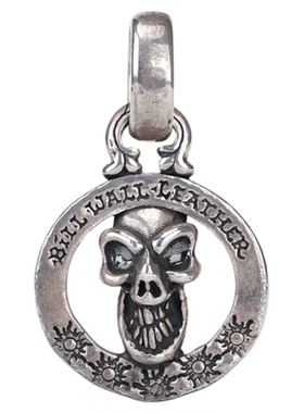 BWL官方认证纯银幸运指环骷髅吊坠BillWallLeather早期作品收藏