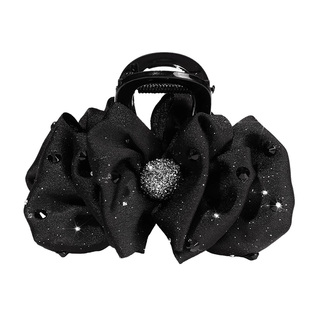 巴黎王妃云朵抓夹满天星头饰2025新款高端发夹后脑勺盘发鲨鱼夹子