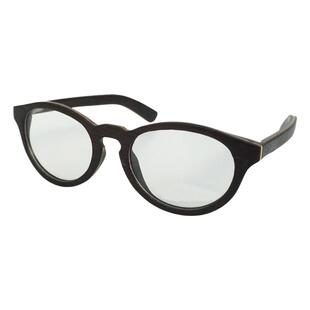 复古时尚椭圆形黑色复合木框光学眼镜架 多层合成木平光眼镜