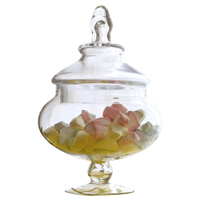 欧式圆肚透明玻璃创意婚庆糖果罐