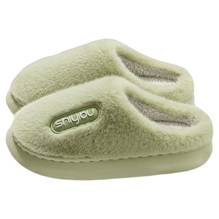 4.0踩屎感棉拖鞋女居家室内防滑2025冬季新款加绒保暖情侣棉拖男