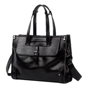 Cnoles Katbee新款男包手提单肩包斜挎男士韩版手拎包商务休闲包